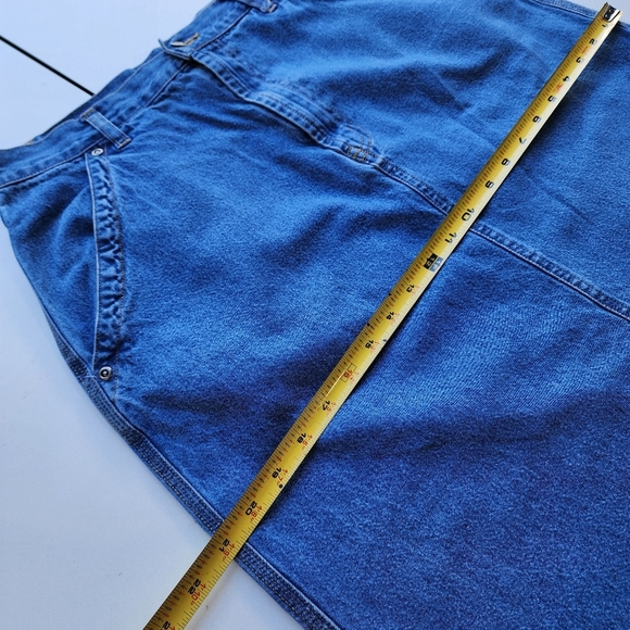 Vintage Route 66 Women's MAXI Denim JEAN Skirt Blue Pockets Sz 11/12 Sk8 - Picture 4 of 11